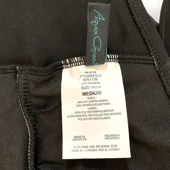 Aqua Green Swimsuit, Size M, Black - Picture 8 of 8